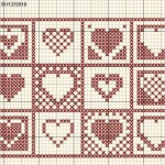 grille broderie coeur gratuite