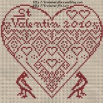 grille broderie coeur gratuite