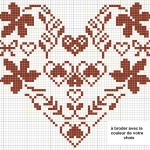 grille broderie coeur gratuite