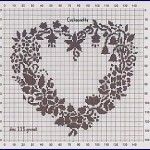 grille broderie coeur gratuite