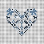 grille broderie coeur gratuite