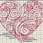 grille broderie coeur gratuite