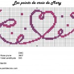 grille broderie coeur gratuite