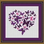 grille broderie coeur gratuite