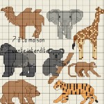 grille broderie gratuite animaux