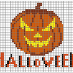 grille broderie halloween