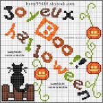 grille broderie halloween