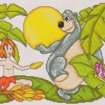 grille broderie jungle