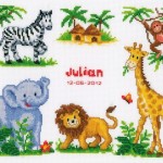 grille broderie jungle