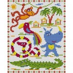 grille broderie jungle