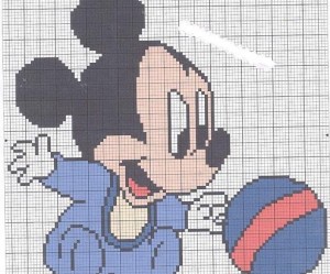 grille broderie mickey