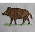 motif broderie chasse