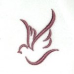 motif broderie colombe