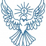 motif broderie colombe