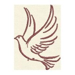 motif broderie colombe