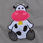motif broderie machine vache