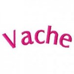 motif broderie machine vache