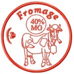 motif broderie machine vache