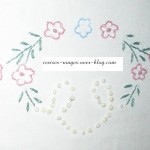 motif broderie pour drap