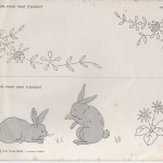 motif broderie pour drap