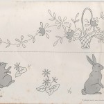 motif broderie pour drap