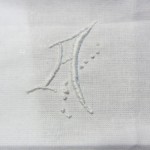 patron pour broderie initiales