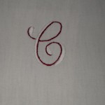 patron pour broderie initiales