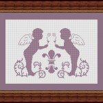 grille broderie ange