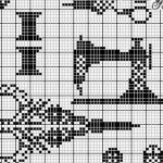 grille broderie avion