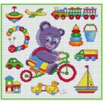 grille broderie avion