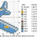 grille broderie avion