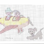 grille broderie avion