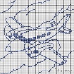 grille broderie avion