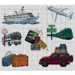 grille broderie avion