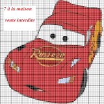 grille broderie cars gratuite