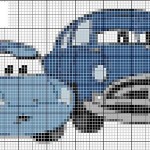 grille broderie cars gratuite