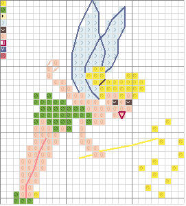 grille broderie fée clochette