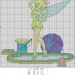 grille broderie fée clochette