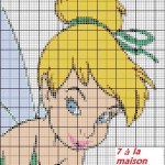 grille broderie fée clochette