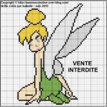 grille broderie fée clochette