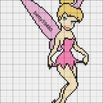 grille broderie fée clochette