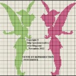grille broderie fée clochette