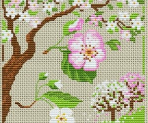 grille broderie japon