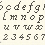 grille broderie lettres