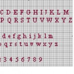 grille broderie lettres