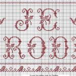 grille broderie lettres