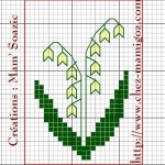 grille broderie muguet