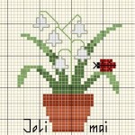 grille broderie muguet