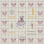 grille broderie naissance fille