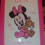 grille broderie naissance fille